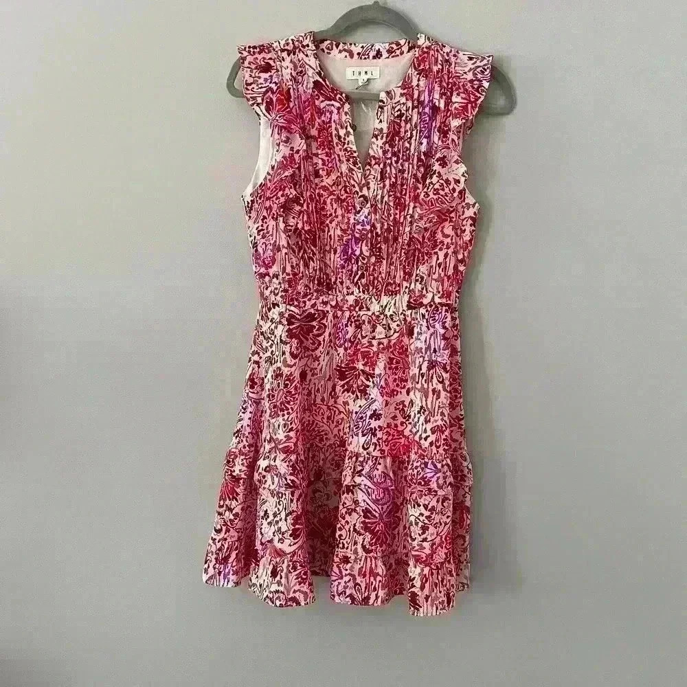 THML Charlotte Dress Pink Size Small
